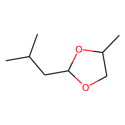 1,3-Dioxolane, 4-methyl-2-(2-methylpropyl), trans