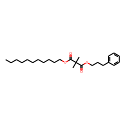 Dimethylmalonic acid, 3-phenylpropyl undecyl ester