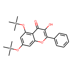 Flavone, 3,5,7-trihydroxy, bis-TMS