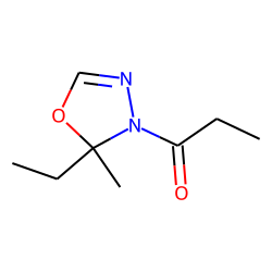 5-Ethyl-5-methyl-4-propionyl-1,3,4-oxadiazoline