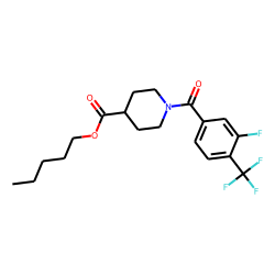 Isonipecotic acid, N-(3-fluoro-4-trifluoromethylbenzoyl)-, pentyl ester