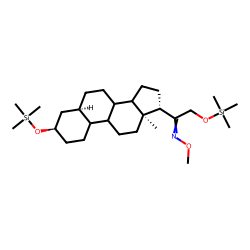 5.beta.-Pregnane-20-one-3.alpha.,21-diol, MO-TMS, # 1