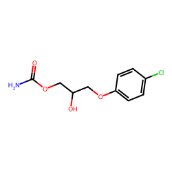 1,2-Propanediol, 3-(4-chlorophenoxy)-, 1-carbamate