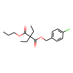 Diethylmalonic acid, 4-chlorobenzyl propyl ester