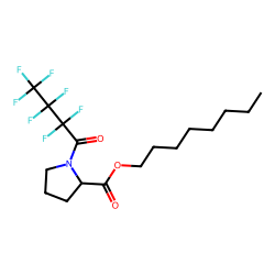 L-Proline, N-heptafluorobutyryl-, octyl ester