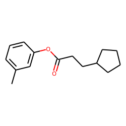 3-Cyclopentylpropionic acid, 3-methylphenyl ester