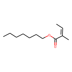 Heptyl (E)-2-methylbut-2-enoate