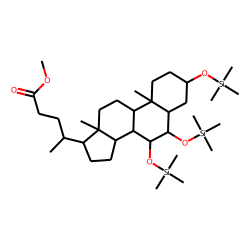 3-«alpha»,6-«alpha»,7-«beta»-Trihydroxy-5-«beta»-cholic acid, methyl ester, TMS