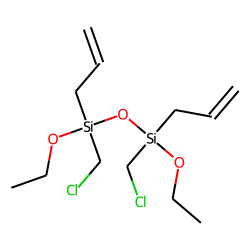 1,3-Disiloxane, 1,3-diethoxy, 1,3-bis-(2-propenyl), 1,3-bis-(chloromethyl)