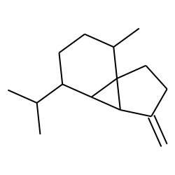 1H-Cyclopenta[1,3]cyclopropa[1,2]benzene, octahydro-7-methyl-3-methylene-4-(1-methylethyl)-, [3aS-(3a«alpha»,3b«beta»,4«beta»,7«alpha»,7aS*)]-