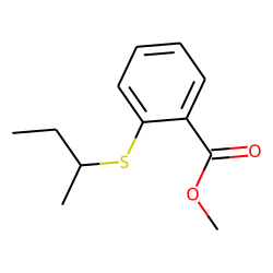 Benzoic acid, 2-(1-methylpropyl)thio-, methyl ester