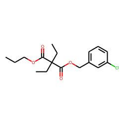 Diethylmalonic acid, 3-chlorobenzyl propyl ester