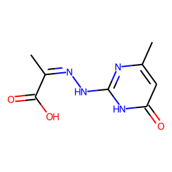Pyruvic acid, (4-hydroxy-6-methylpyrimidin-2-yl)hydrazone (keto form)
