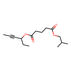Glutaric acid, hex-4-yn-3-yl isobutyl ester