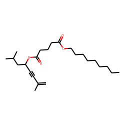 Glutaric acid, 2,7-dimethyloct-5-yn-7-en-4-yl nonyl ester