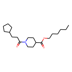 Isonipecotic acid, N-(3-cyclopentylpropionyl)-, hexyl ester