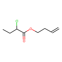 Butanoic acid, 2-chloro, 3-butenyl ester