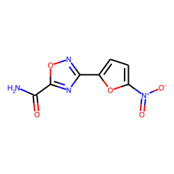 Oxadiazole, 1,2,4-,5-carboxamide,3-(5-nitrofuran-2-yl)-