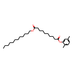 Sebacic acid, 2,5-dimethylphenyl dodecyl ester