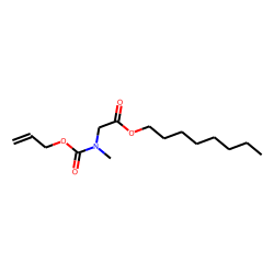 Glycine, N-methyl-N-allyloxycarbonyl-, octyl ester