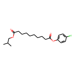 Sebacic acid, 4-chlorophenyl isobutyl ester