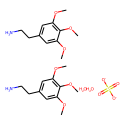 Ethylamine sulfate, 3,4,5-trimethoxyphen-, dihydrate