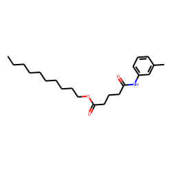 Glutaric acid, monoamide, N-(3-methylphenyl)-, decyl ester