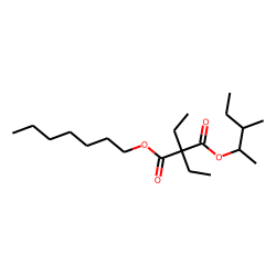 Diethylmalonic acid, heptyl 3-methylpent-2-yl ester