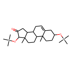 3-«beta»,17-«beta»-Dihydroxy-5-androsten-16-one, TMS