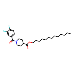 Isonipecotic acid, N-(3,4-difluorobenzoyl)-, tridecyl ester