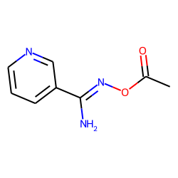 Nicotinamidoxime, o-acetyl-