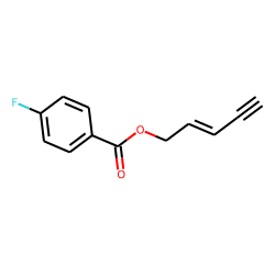 4-Fluorobenzoic acid, pent-2-en-4-ynyl ester