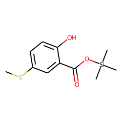 5-(Methylthio)salicylic acid, trimethylsilyl ester