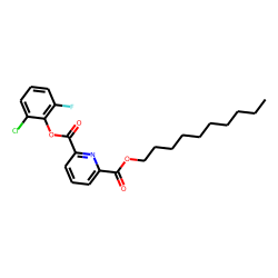 2,6-Pyridinedicarboxylic acid, 2-chloro-6-fluorophenyl decyl ester