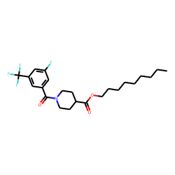 Isonipecotic acid, N-(3-fluoro-5-trifluoromethylbenzoyl)-, nonyl ester