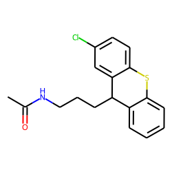 Clopenthixol M (desalkyl-dihydro-), monoacetylated