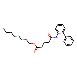 Glutaric acid, monoamide, N-(2-biphenyl)-, octyl ester