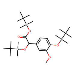 Benzeneacetic acid, «alpha»,4-bis[(tert-butyldimethylsilyl)oxy]-3-methoxy-, tert-butyldimethylsilyl ester
