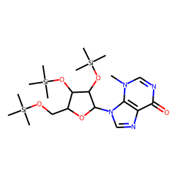 1-Methylhypoxanthine riboside, TMS