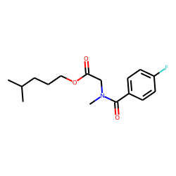Sarcosine, N-(4-fluorobenzoyl)-, isohexyl ester