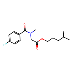 Sarcosine, n-(4-fluorobenzoyl)-, isohexyl ester