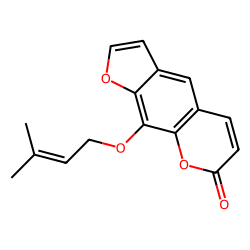 7H-Furo[3,2-g][1]benzopyran-7-one, 9-[(3-methyl-2-butenyl)oxy]-