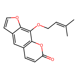 7H-furo[3,2-g][1]benzopyran-7-one, 9-[(3-methyl-2-butenyl)oxy]-