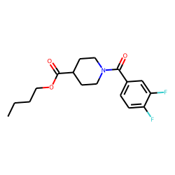 Isonipecotic acid, N-(3,4-difluorobenzoyl)-, butyl ester