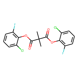 Dimethylmalonic acid, di(2-chloro-6-fluorophenyl) ester