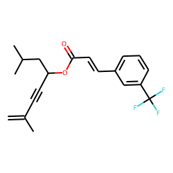 trans-3-Trifluoromethylcinnamic acid, 2,7-dimethyloct-7-en-5-yn-4-yl ester