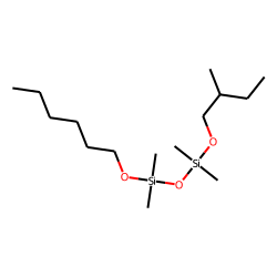 Silane, dimethyl(dimethyl(2-methylbutoxy)silyloxy)hexyloxy-