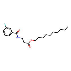 «beta»-Alanine, N-(3-fluorobenzoyl)-, decyl ester