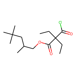 Diethylmalonic acid, monochloride, 2,4,4-trimethylpentyl ester