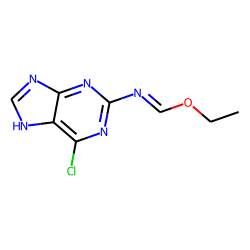 Formimidic acid, n-6-(chloropurin-2-yl), ethyl ester